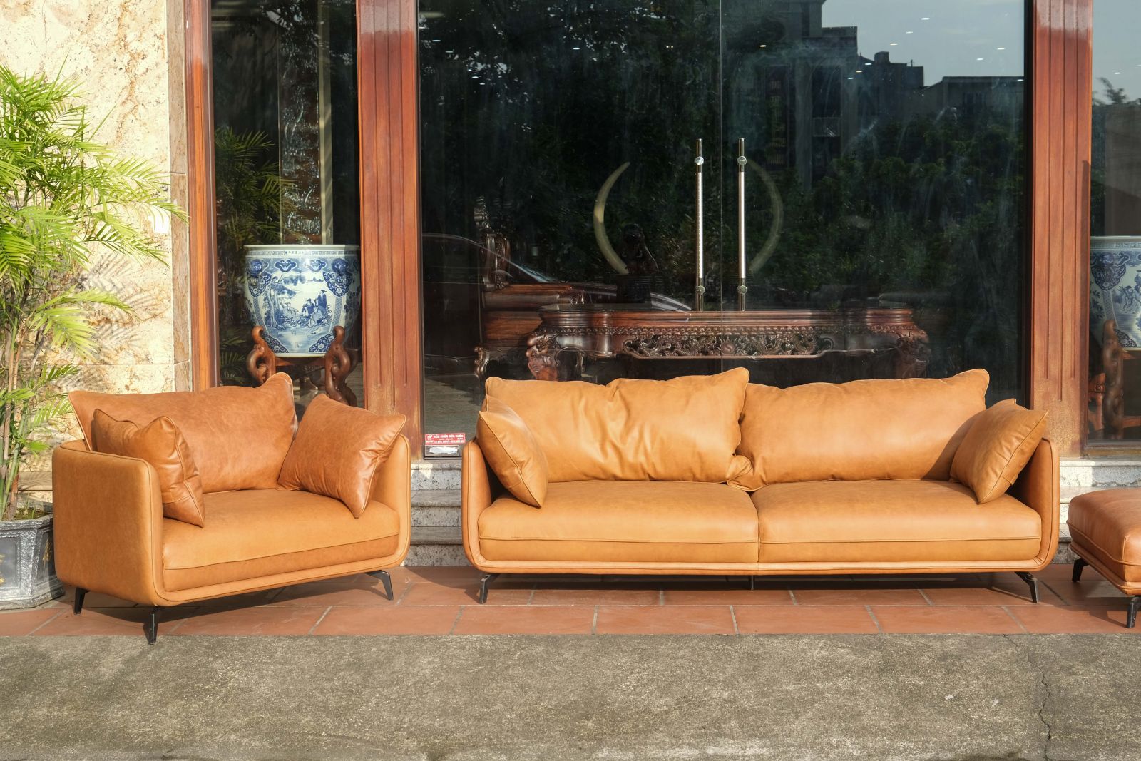 Ghế sofa da bò Italy